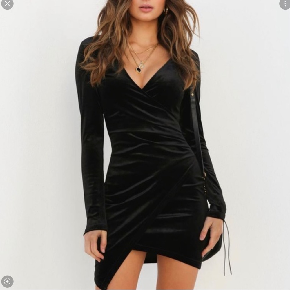 Tiger Mist Estelle Dress - Black Velvet